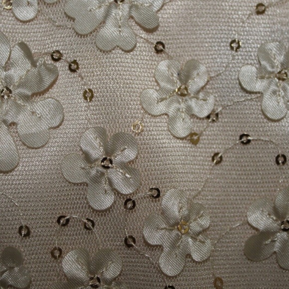 NWT Tahari Arthur S. Levine Floral Applique Gown Wedding Prom Bridesmaid Sz 14 - Picture 12 of 12